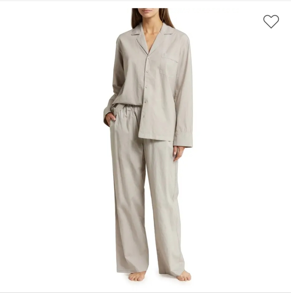 Skims Cotton Poplin Pajama Pants